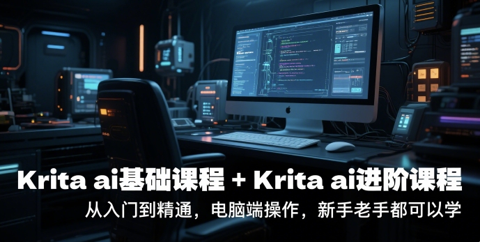 krita ai基础课程+Krita ai进阶课程，从入门到精通，电脑端操作，新手老手都可以学-LH资源分享网