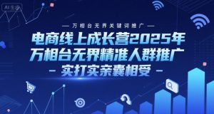 电商线上成长营2025年，万相台无界关键词推广-万相台无界精准人群推广-实打实亲囊相受-LH资源分享网