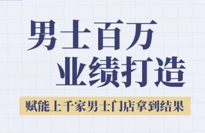 2025男士美业百万业绩打造，赋能上千家男士门店拿到结果-LH资源分享网