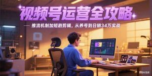 2025视频号运营全攻略，推流机制加短剧剪辑，从养号到日销34万实战-LH资源分享网