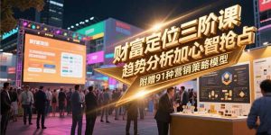 财富定位三阶课，趋势分析加心智抢占，附赠91种营销策略模型-LH资源分享网