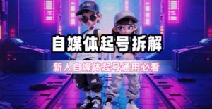 一天5张?自媒体起号完整拆解_新人自媒体起号必看【超详细攻略】-LH资源分享网