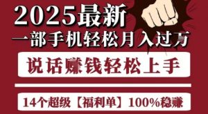 起航哥10个项目8个100%挣钱项目，2025最新一部手机轻松月入过W，简单轻松，无脑操作-LH资源分享网