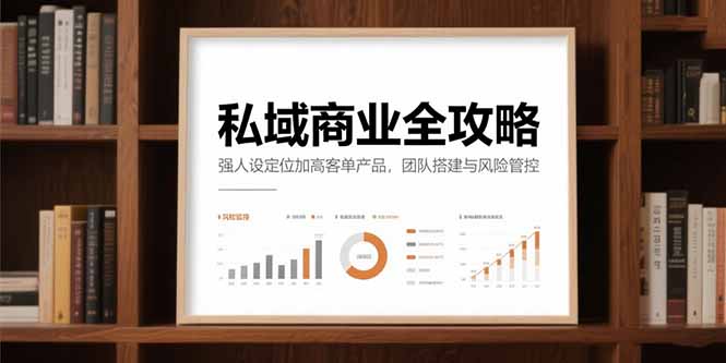 私域商业全攻略，强人设定位加高客单产品，团队搭建与风险管控-LH资源分享网