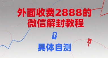 外面收费2888的微信解封教程，具体自测-LH资源分享网