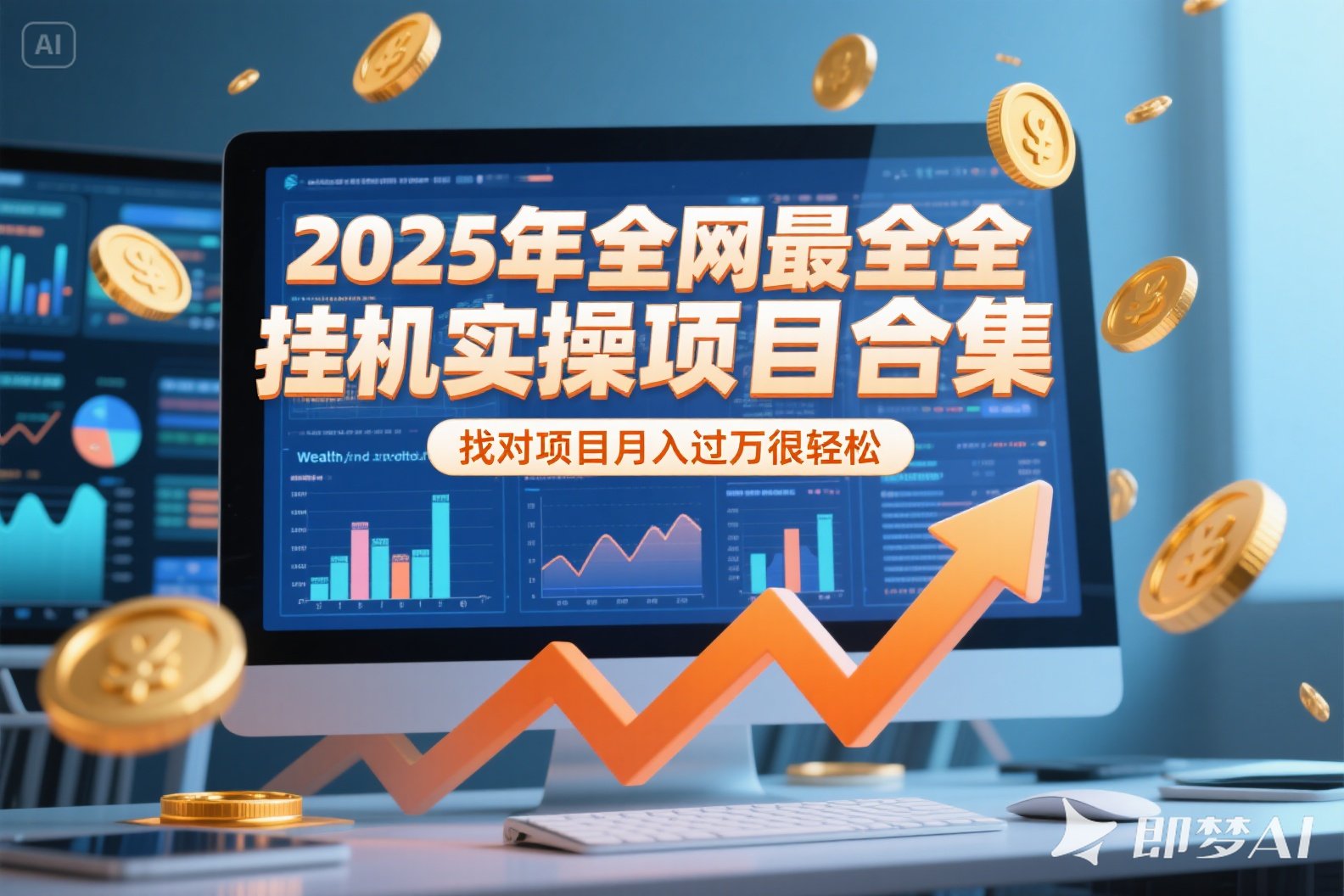 2025年挂机实操项目实操演练，挂机类型，AI直播类型，轻资产创业类型…-LH资源分享网