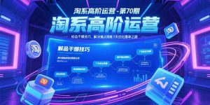 淘系高阶运营-第70期，标品干爆技巧，解决难点策略，大佬操盘方法-LH资源分享网