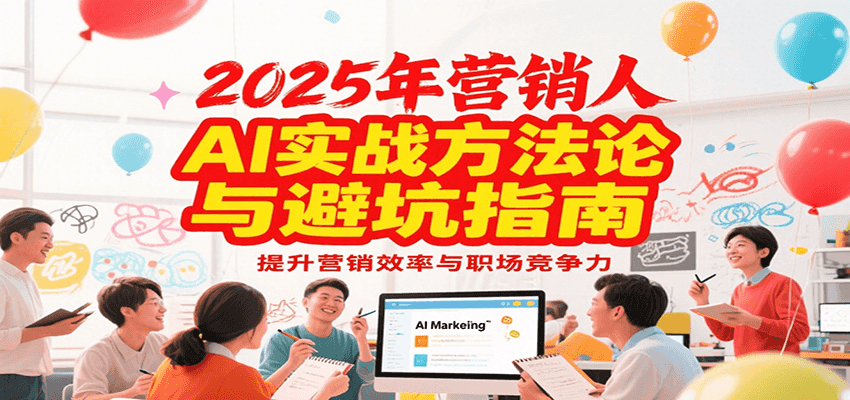 2025年营销实战方法论与避坑指南，利用AI提升营销效率与职场竞争力-LH资源分享网