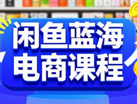闲鱼蓝海电商课程，手把手助你快速上手，轻松实现闲鱼稳定盈利-LH资源分享网