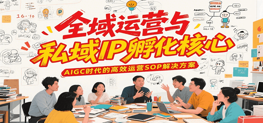 全域运营与私域IP孵化核心，AIGC时代的高效运营SOP解决方案-LH资源分享网