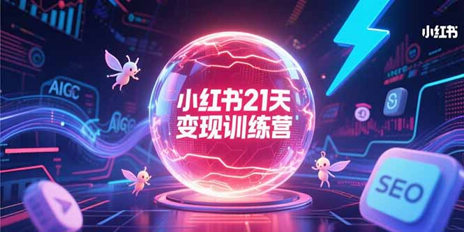 小红书21天变现训练营，AIGC工具高效应用，SEO优化核心技巧-LH资源分享网