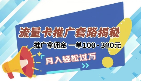 2025年外面卖1500的流量卡项目最新玩法，绿色无门槛对新手非常友好，日入3张+-LH资源分享网