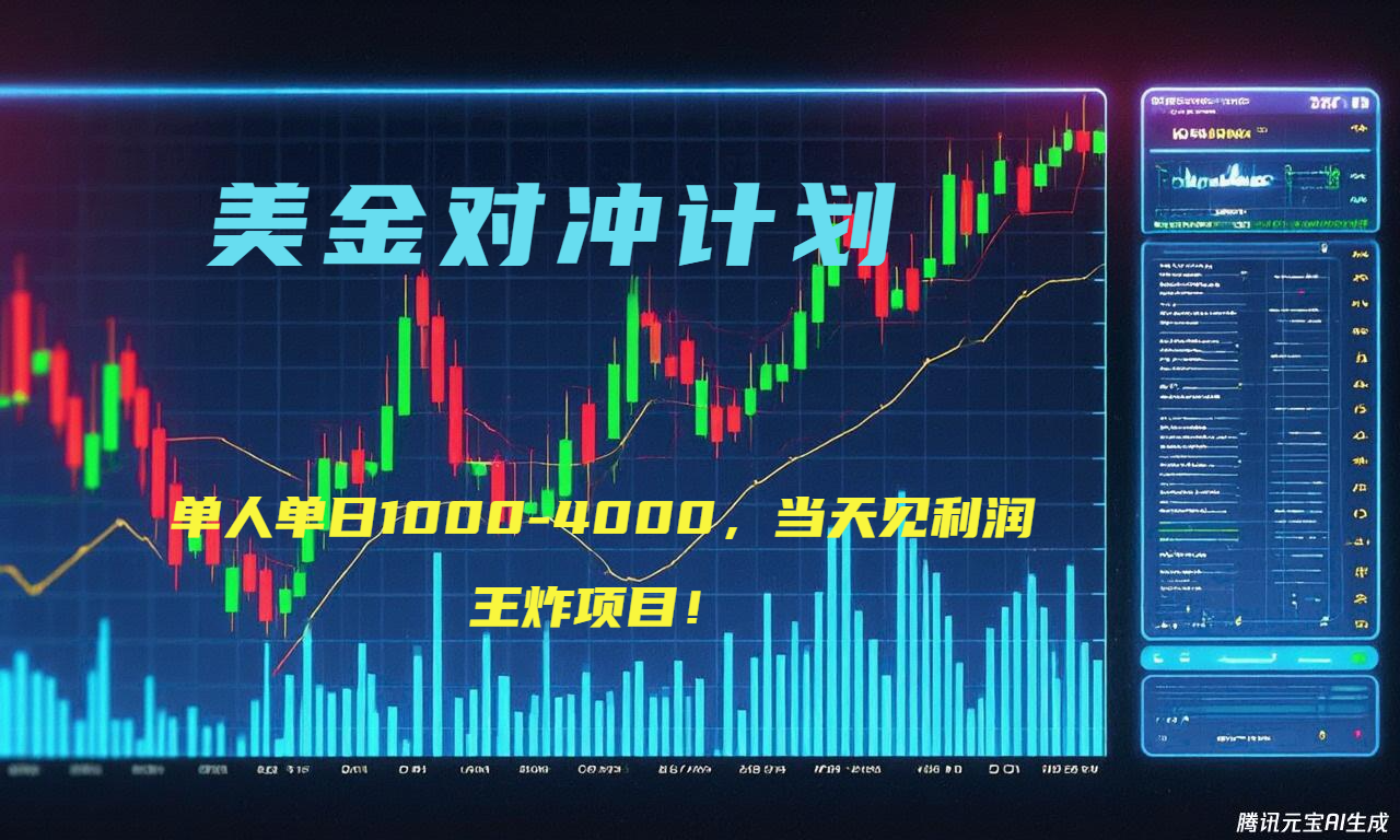 2025年最暴力项目“美金先登计划”最新最强对冲战法，每日实际收益1K-4K-LH资源分享网