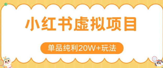 小红书卖虚拟产品，单品纯利20W+玩法分享，4节系列课程-LH资源分享网