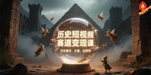 历史短视频赛道变现课，百集素材库应用，文案剪辑技巧，账号运营全案-LH资源分享网