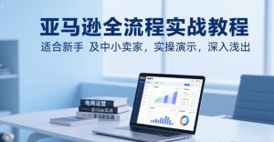 亚马逊全流程实战教程，适合新手及中小卖家，实操演示，深入浅出-LH资源分享网