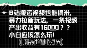 b站掘金计划?搬运视频也能挣拉新的收益,小白应该怎么玩!-LH资源分享网