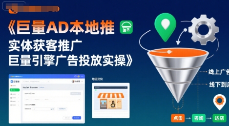 巨量AD本地推实体获客推广，巨量引擎广告投放实操-LH资源分享网