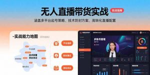无人直播带货实战,涵盖多平台起号策略、技术防封方案、高转化直播配置-LH资源分享网