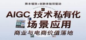AIGC技术私有化场景应用，内容创作/视觉设计/私有化部署/商业应用/电商运营等-LH资源分享网