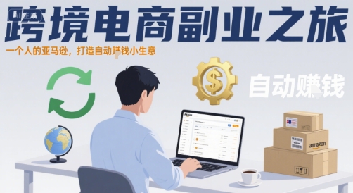 跨境电商副业之旅，一个人的亚马逊，打造自动賺钱小生意-LH资源分享网