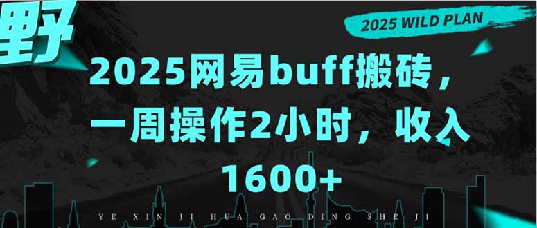 2025网易buff搬砖，一周操作2小时，收入1600+-LH资源分享网