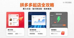 拼多多起店全攻略，暴力冷启，强付费流程，暗券截流，5-7月已验证的方法-LH资源分享网