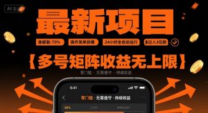 最新挂G项目：谁都能做，操作简单到爆，24 小时全自动运行，日入3位数，多号矩阵收益无上限【揭秘】-LH资源分享网