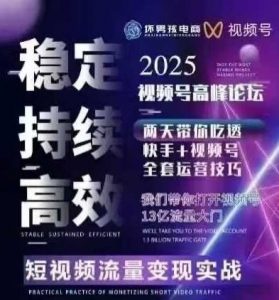 坏男孩电商视频号7月1号线下课，视频号短引、精细化模型打法，三频共振，无人，快手全站精细化运营-LH资源分享网