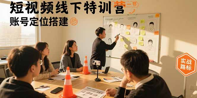 短视频线下特训营：账号定位搭建/口播号拍摄剪辑/直播间流量入口/变现实战-LH资源分享网