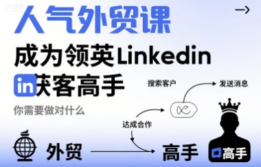 人气外贸课-成为领英Linkedin获客高手，你需要做对什么-LH资源分享网