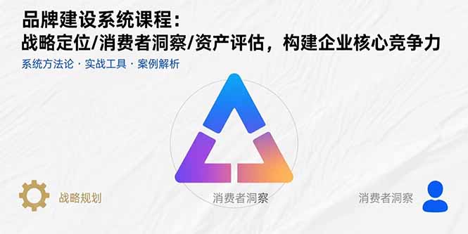 品牌建设系统课程：战略定位/消费者洞察/资产评估，构建企业核心竞争力-LH资源分享网