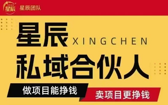 全网首发星辰私域项目合集，最新实操玩法，短期快速实现变现-LH资源分享网