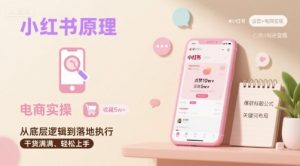 小红书原理以及详细实操流程，小红书电商教程-LH资源分享网