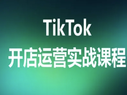 TikTok开店运营实战课程，TK跨境电商实操全流程-LH资源分享网