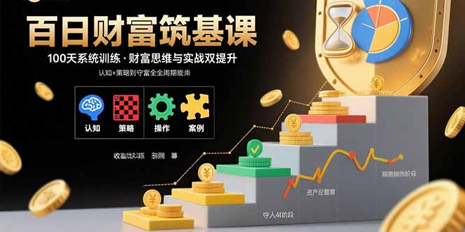 百日财富筑基课：认知+策略+实操+案例拆解 实现从创富到守富全周期能力-LH资源分享网