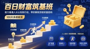 百日财富筑基班，助力普通人从认知到行动，带你解锁顶级财富密码-LH资源分享网