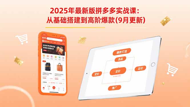 2025年最新版拼多多实战课：从基础搭建到高阶爆款(9月更新-LH资源分享网