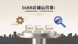 1688店铺运营课：从店铺搭建到流量转化，实现B端电商的高效运营-LH资源分享网