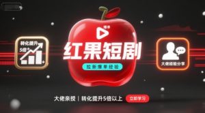 红果短剧拉新大佬爆单经验分享之如何提高短剧转化，这样做，短剧拉新转化直接提升5倍以上-LH资源分享网