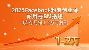 2025Facebook粉专创业课，耐用号BM搭建，0库存月销1-2万可复制-LH资源分享网