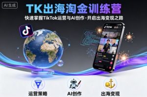 TK出海淘金训练营，助你快速掌握TikTok运营与AI创作，开启出海变现之路-LH资源分享网