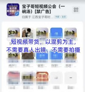 宝子哥头部团队短视频带货，以混剪为主，不需要真人出镜，不需要拍摄【更新9月】-LH资源分享网