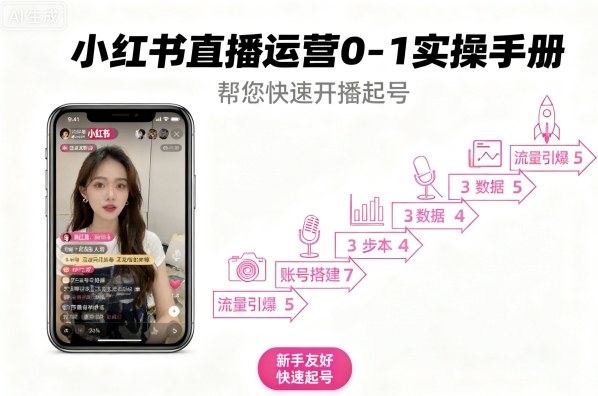 小红书直播运营0-1实操手册，帮您快速开播起号-LH资源分享网