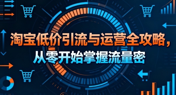 淘宝低价引流与运营全攻略，从零开始掌握流量密码-LH资源分享网