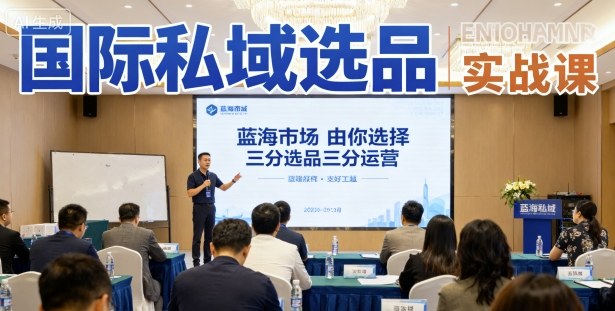 国际私域选品实战课，蓝海市场由你选择，七分选品三分运营-LH资源分享网