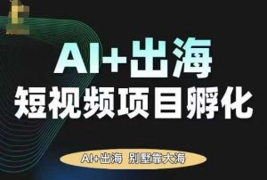 AI·TikTok AI+出海短视频项目孵化，陪你从0-1借助AI实现出海变现-LH资源分享网