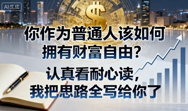 付费文章：你作为普通人该如何拥有财富自由？认真看耐心读，我把思路全写给你了-LH资源分享网