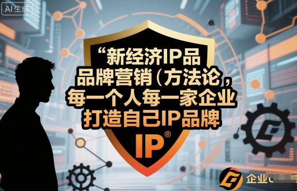 新经济IP品牌营销方法论，每一个人每一家企业都应该打造自己IP品牌-LH资源分享网