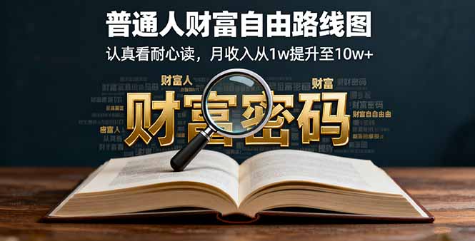 某付费文：普通人财富自由路线图，认真看耐心读，月收入从1w提升至10w+-LH资源分享网